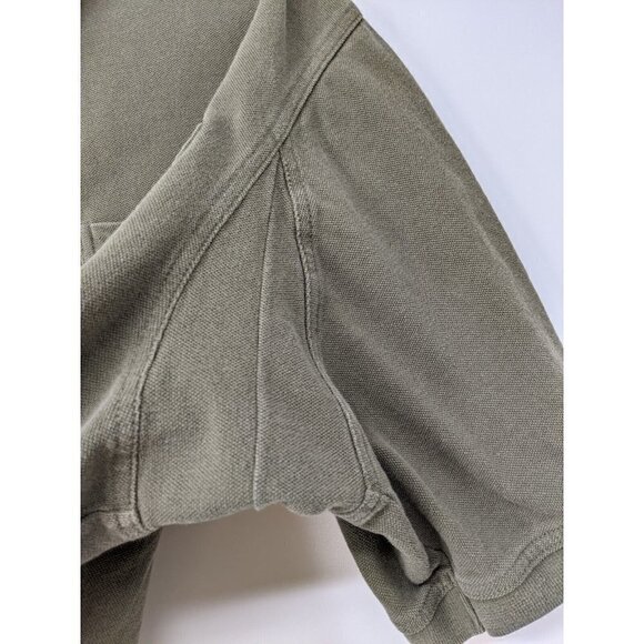 Duluth Trading Work Short Sleeve Polo Shirt Mens XLT Pique Gusset Cotton Green - Picture 7 of 8